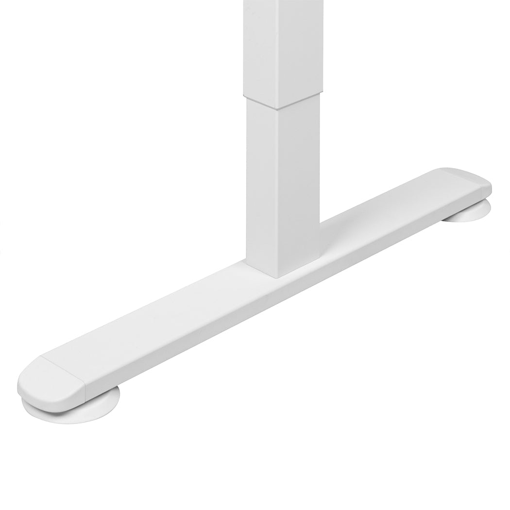 Motorised Height Adjustable Standing Desk Frame 110 - 140cm - White - Rivercity House & Home Co. (ABN 18 642 972 209) - Affordable Modern Furniture Australia