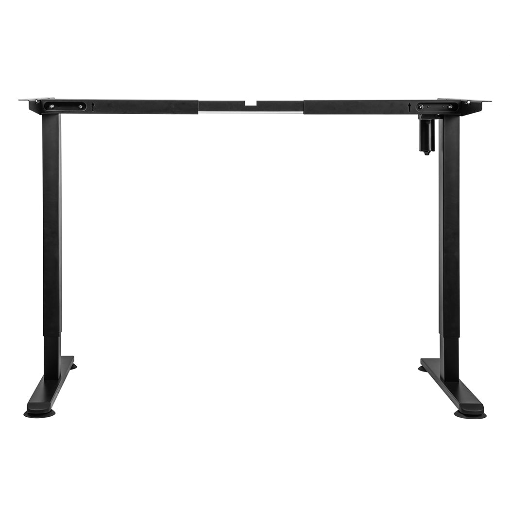 Motorised Single Motor Height Adjustable Standing Desk Frame 94 - 140cm - Black - Rivercity House & Home Co. (ABN 18 642 972 209) - Affordable Modern Furniture Australia