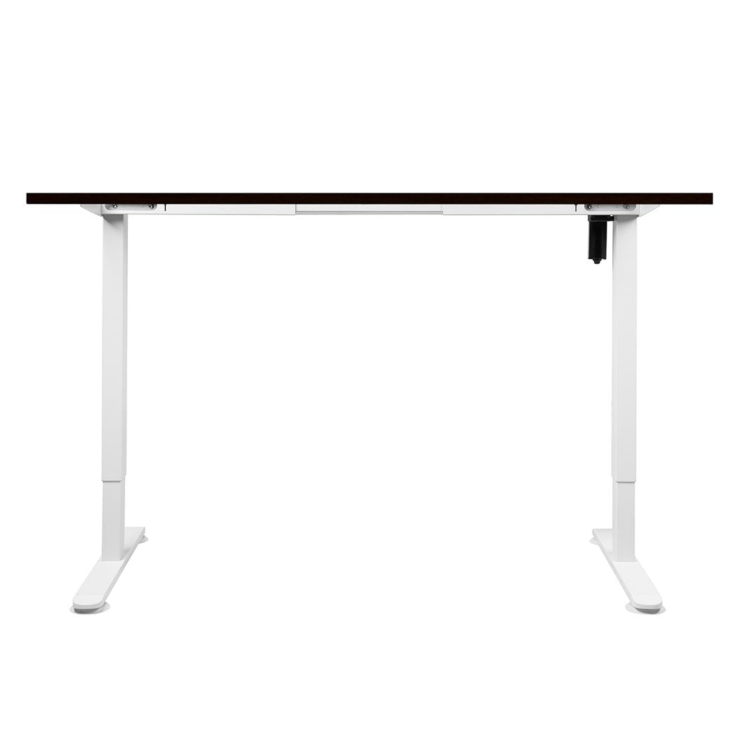 Motorised Standing Desk 120cm Height with Walnut Top - Walnut - Rivercity House & Home Co. (ABN 18 642 972 209) - Affordable Modern Furniture Australia