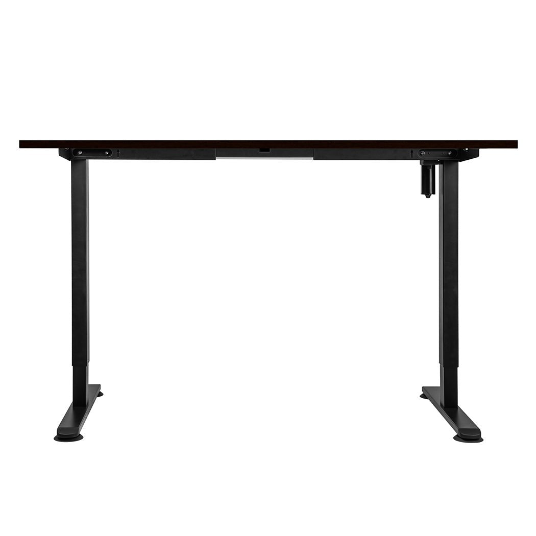 Motorised Standing Desk 120cm Height with Walnut Top - Walnut - Rivercity House & Home Co. (ABN 18 642 972 209) - Affordable Modern Furniture Australia
