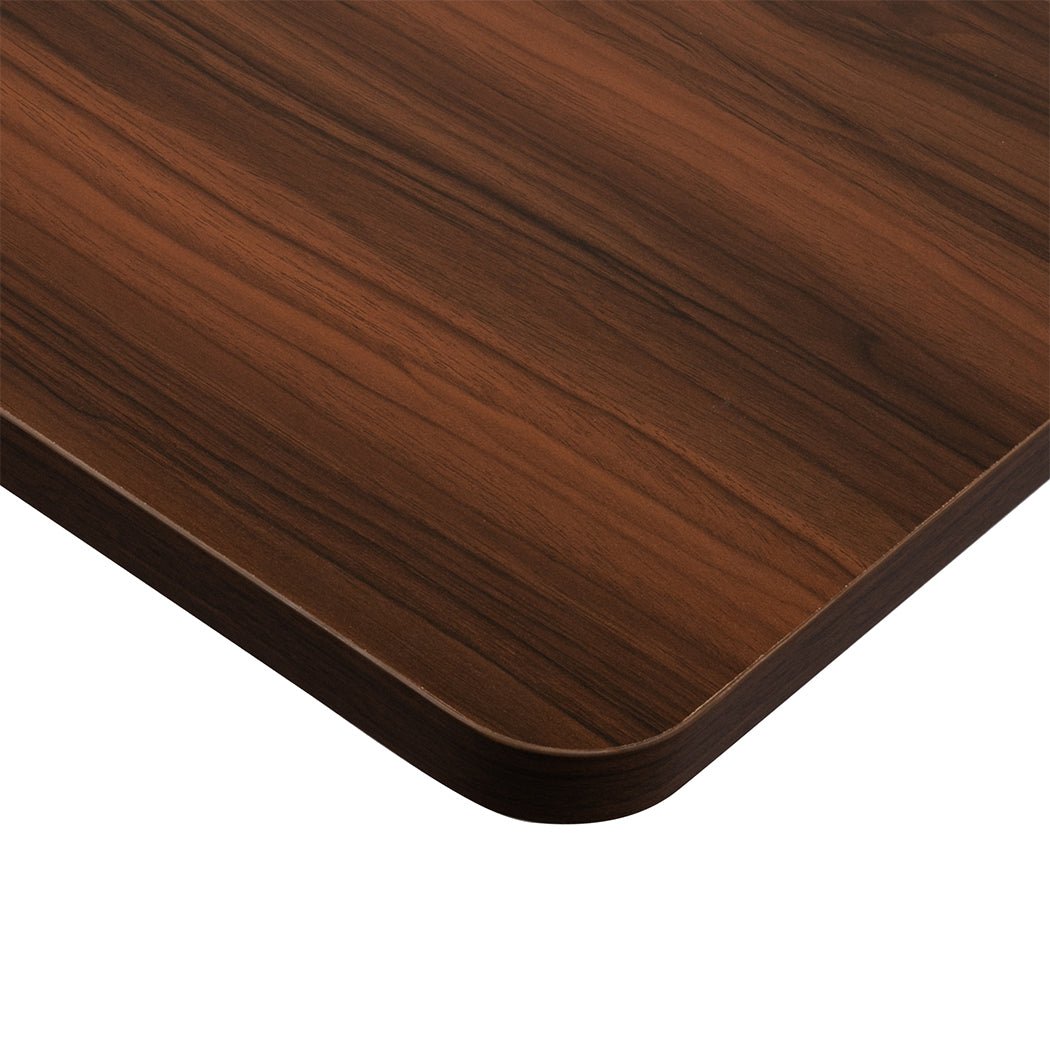 Motorised Standing Desk 120cm Height with Walnut Top - Walnut - Rivercity House & Home Co. (ABN 18 642 972 209) - Affordable Modern Furniture Australia