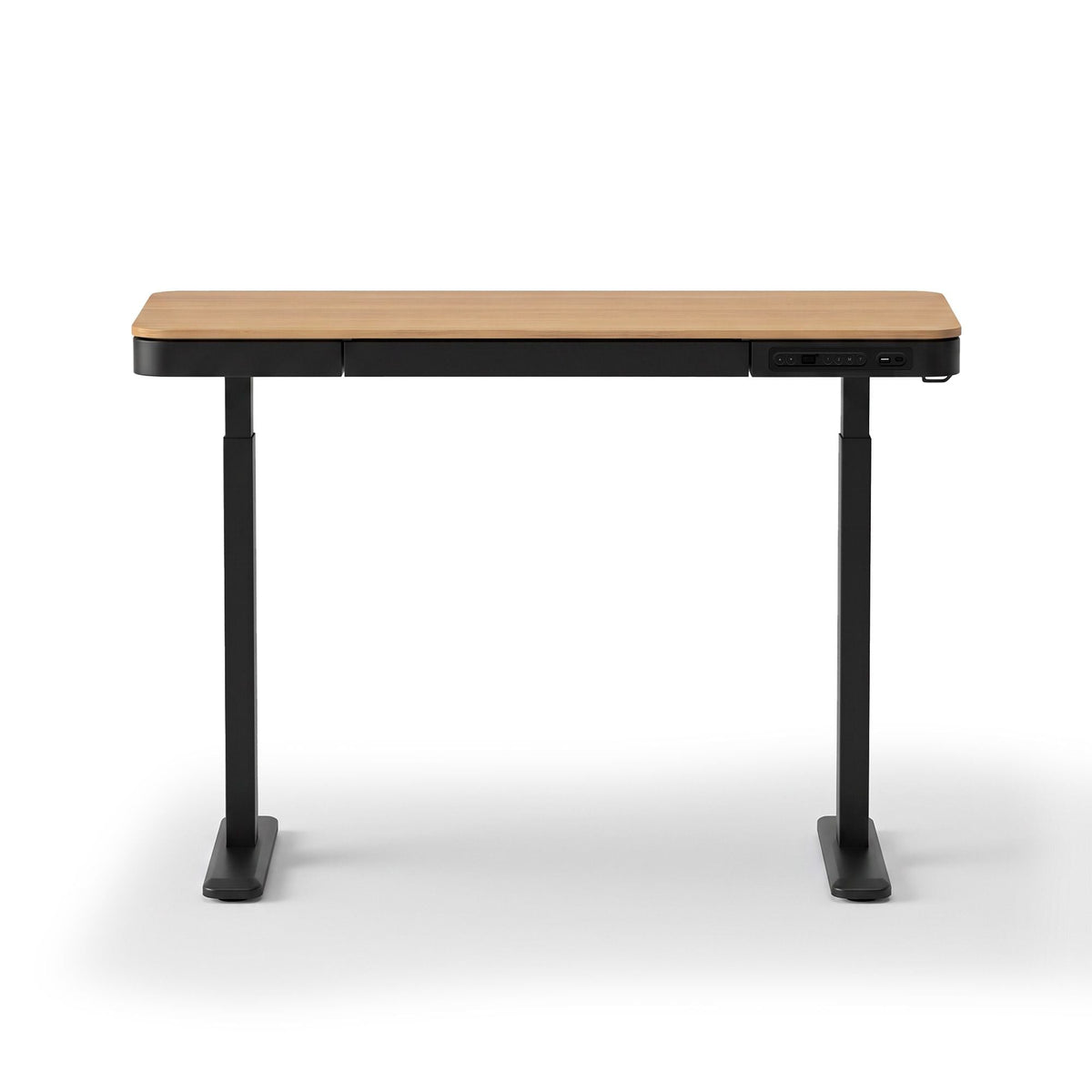 Motorised Standing Desk 120cm with Storage Drawer - Wood Black - Furniture > Office > Desks - Rivercity House & Home Co. (ABN 18 642 972 209) - Affordable Modern Furniture Australia