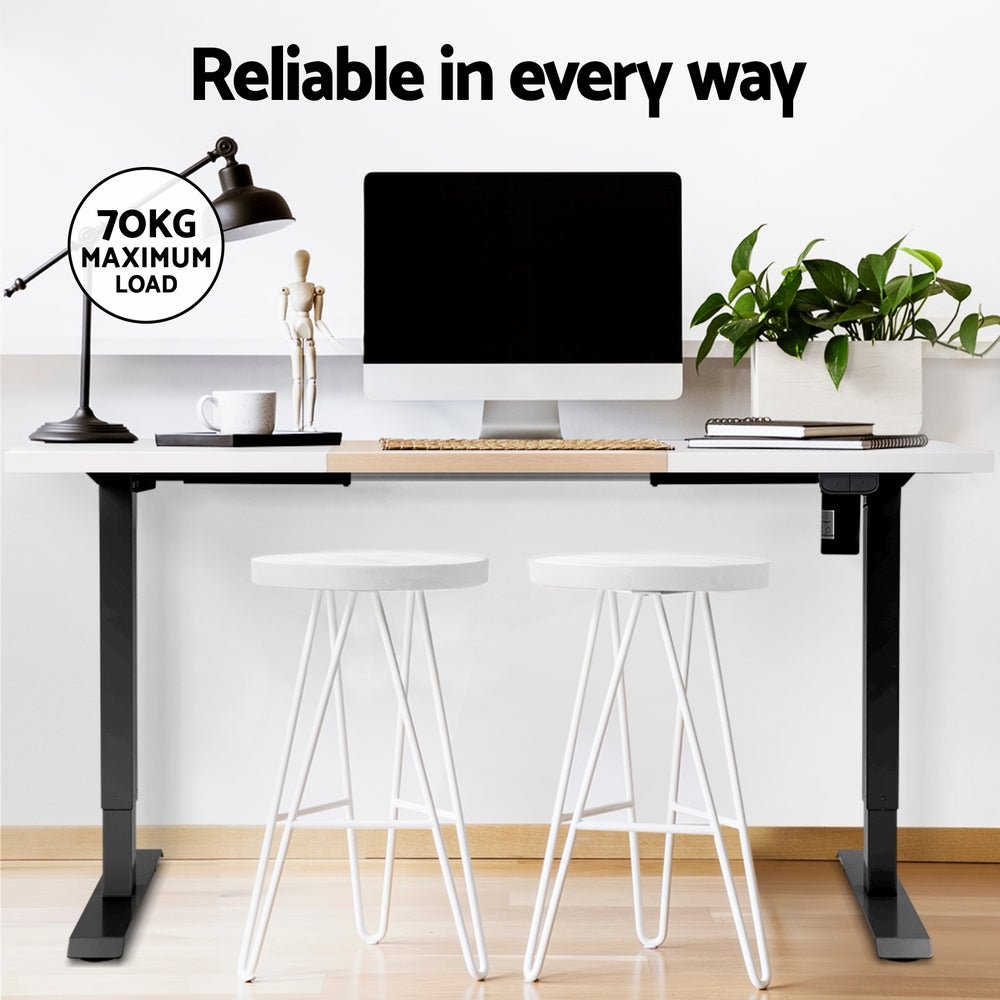 Motorised Standing Desk Sit Stand Desks 120CM - Furniture > Office - Rivercity House & Home Co. (ABN 18 642 972 209) - Affordable Modern Furniture Australia