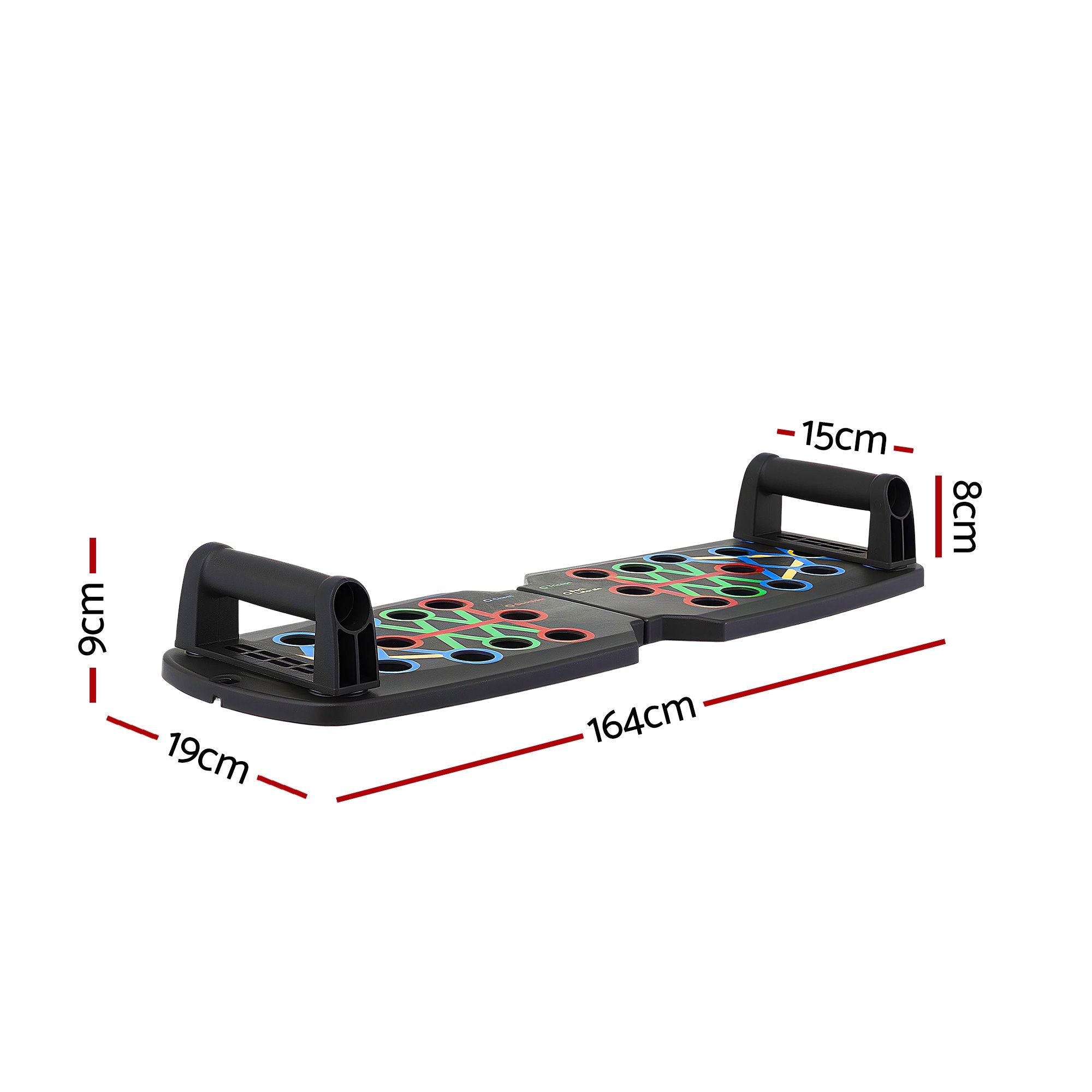 Multi-Function Push Up Workout Board with Rack - Black - Sports & Fitness > Exercise, Gym & Fitness > Gym Equipment & Accessories - Rivercity House & Home Co. (ABN 18 642 972 209) - Affordable Modern Furniture Australia