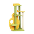 Multi-Level Cat Tree Kitten Furniture Condo with Scratching Posts - Green