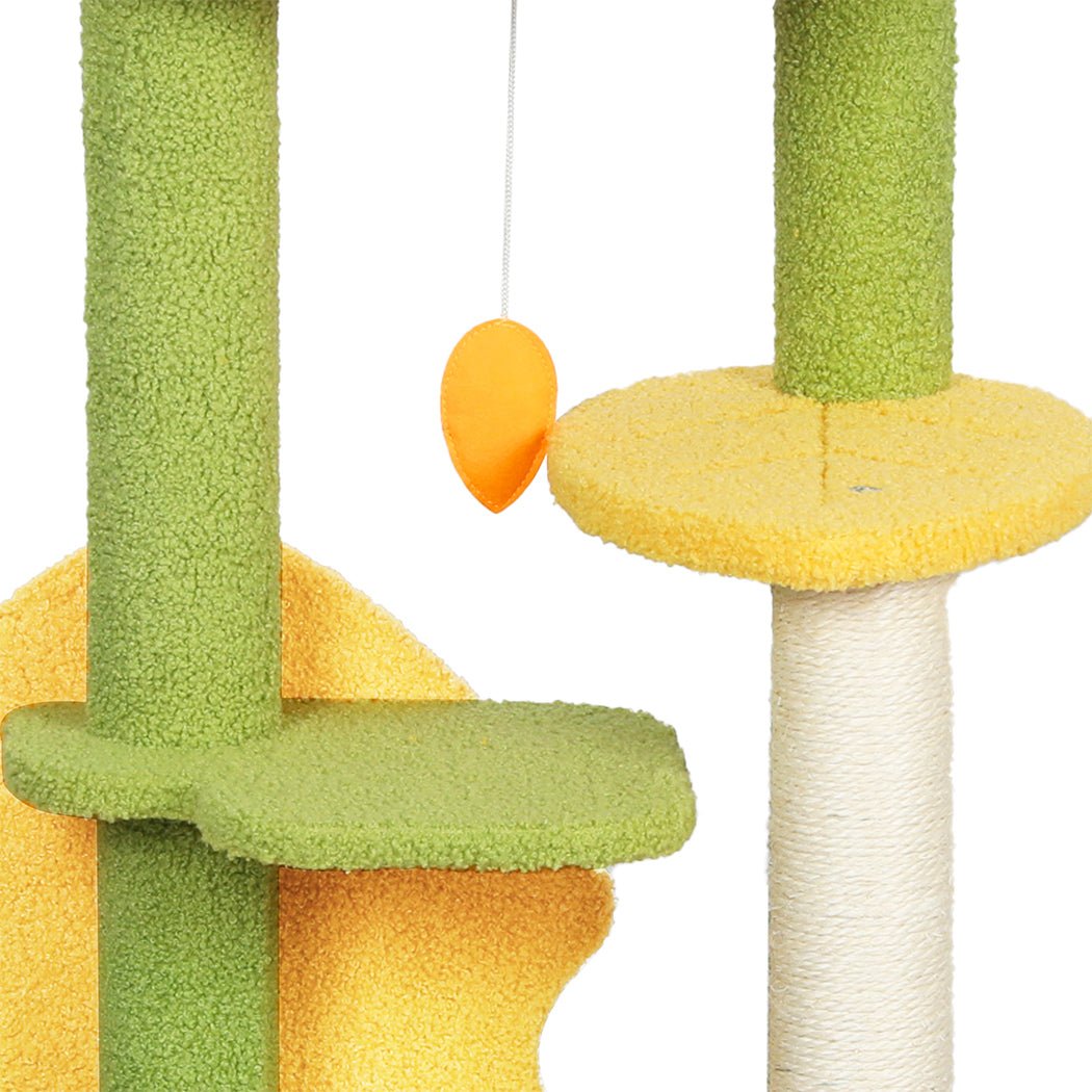 Multi - Level Cat Tree Kitten Furniture Condo with Scratching Posts - Green - Rivercity House & Home Co. (ABN 18 642 972 209) - Affordable Modern Furniture Australia
