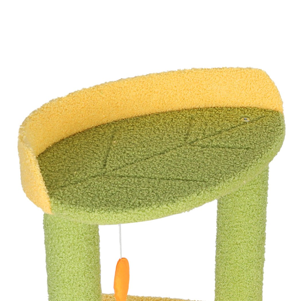 Multi - Level Cat Tree Kitten Furniture Condo with Toys and Scratching Posts - Green - Rivercity House & Home Co. (ABN 18 642 972 209) - Affordable Modern Furniture Australia