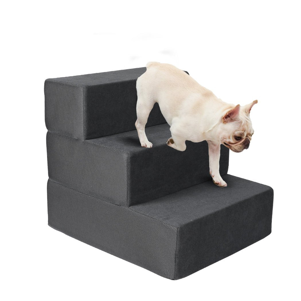 Multi - Step Adjustable Dog Ramp for 9KG Pets - Grey - Rivercity House & Home Co. (ABN 18 642 972 209) - Affordable Modern Furniture Australia