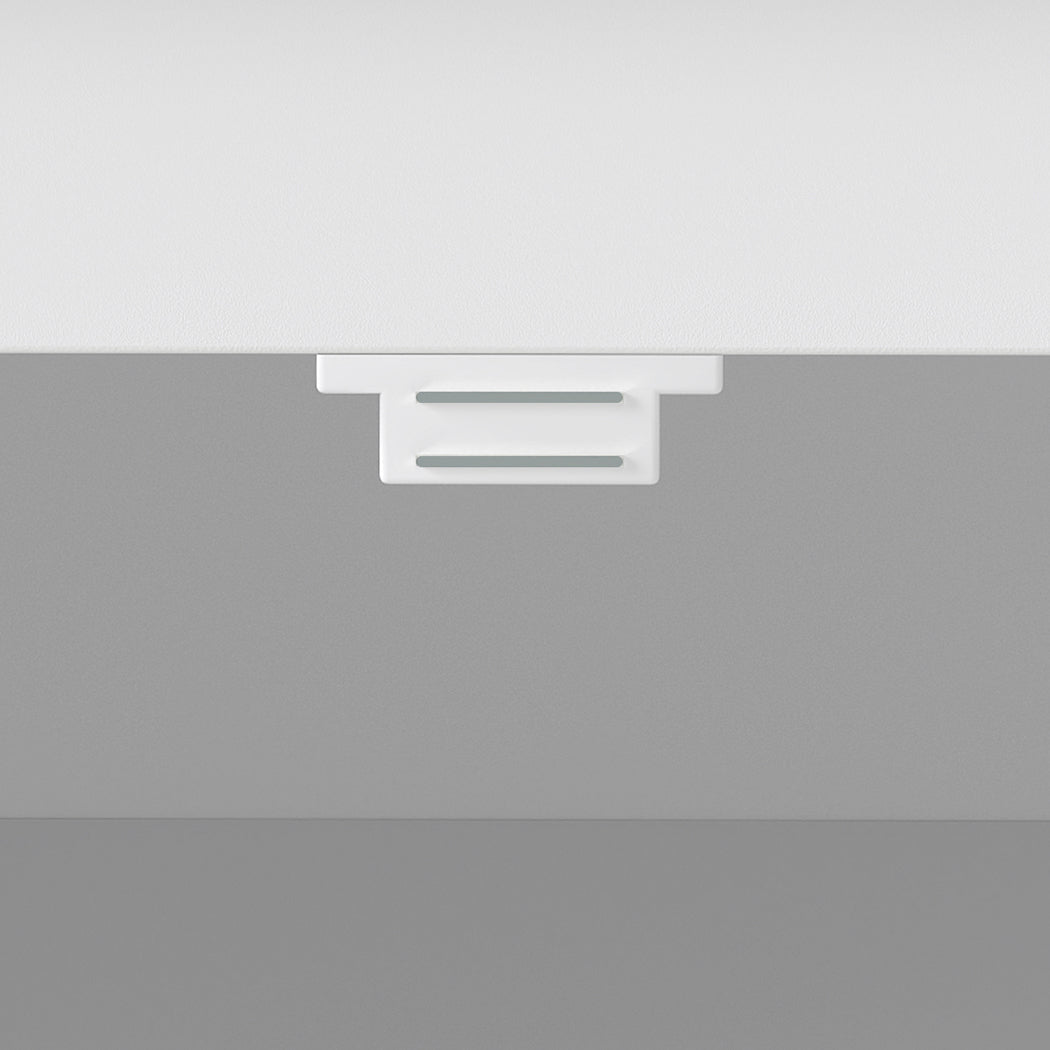 Multi - Tier Shoe Storage Cabinet with Louvre Doors and Adjustable Shelves - White - Rivercity House & Home Co. (ABN 18 642 972 209) - Affordable Modern Furniture Australia
