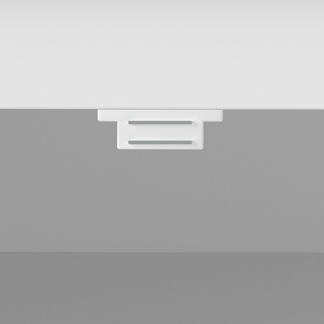 Multi - Tier Shoe Storage Cabinet with Louvre Doors and Adjustable Shelves - White - Rivercity House & Home Co. (ABN 18 642 972 209) - Affordable Modern Furniture Australia