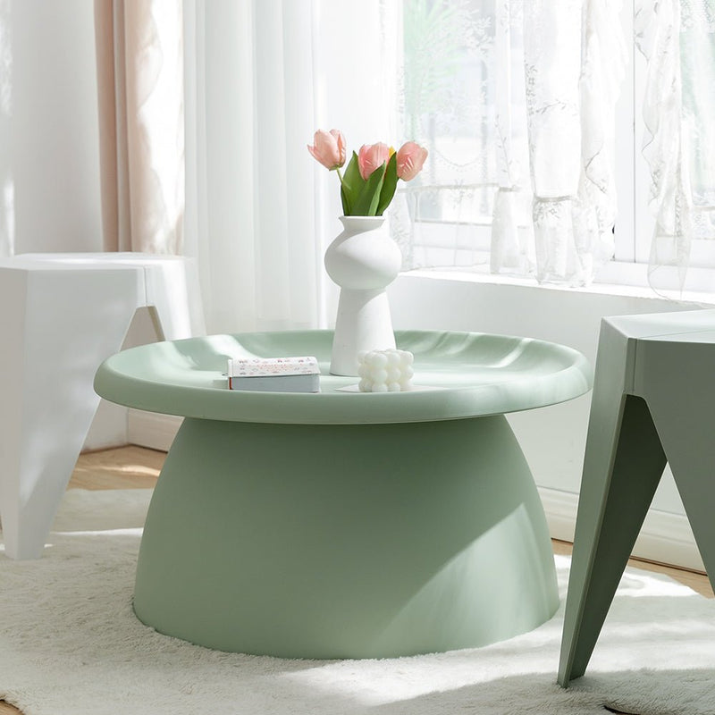 Mushroom Style Round Coffee Table 71CM - Green - Furniture > Living Room - Rivercity House & Home Co. (ABN 18 642 972 209) - Affordable Modern Furniture Australia