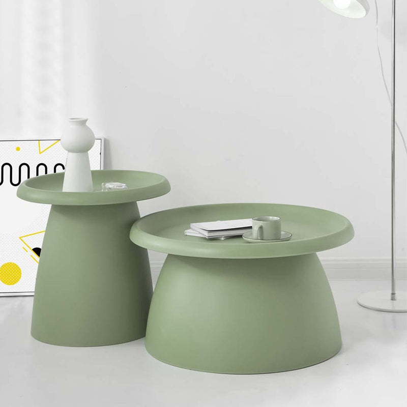 Mushroom Style Round Coffee Table 71CM - Green - Furniture > Living Room - Rivercity House & Home Co. (ABN 18 642 972 209) - Affordable Modern Furniture Australia