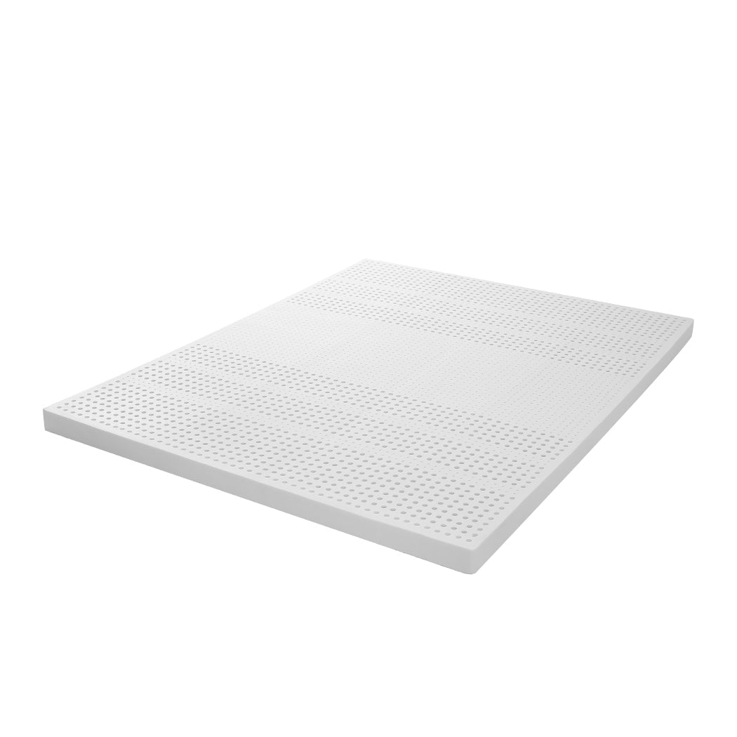Natural Latex King Mattress Topper 5cm - White - Rivercity House & Home Co. (ABN 18 642 972 209) - Affordable Modern Furniture Australia