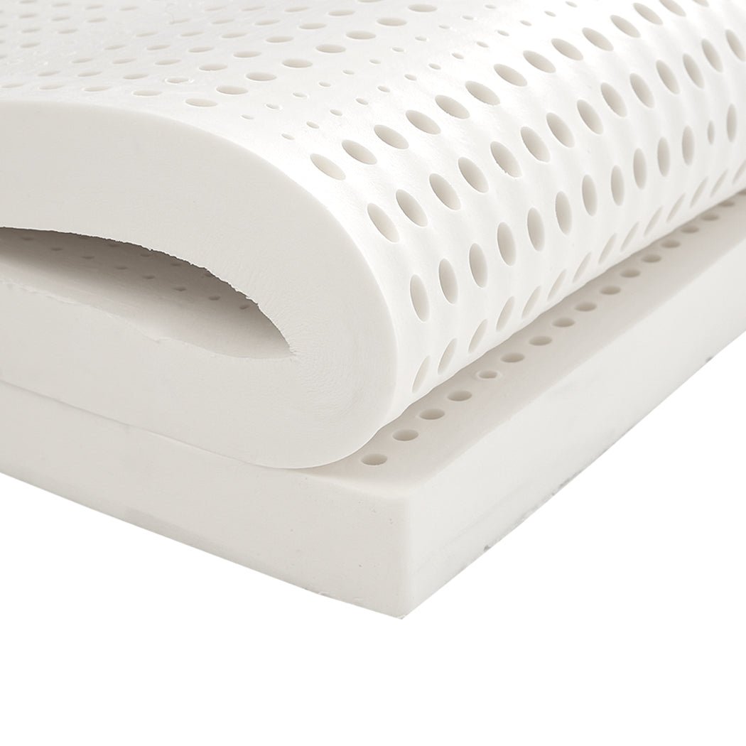 Natural Latex Single Mattress Topper 5cm - White - Rivercity House & Home Co. (ABN 18 642 972 209) - Affordable Modern Furniture Australia