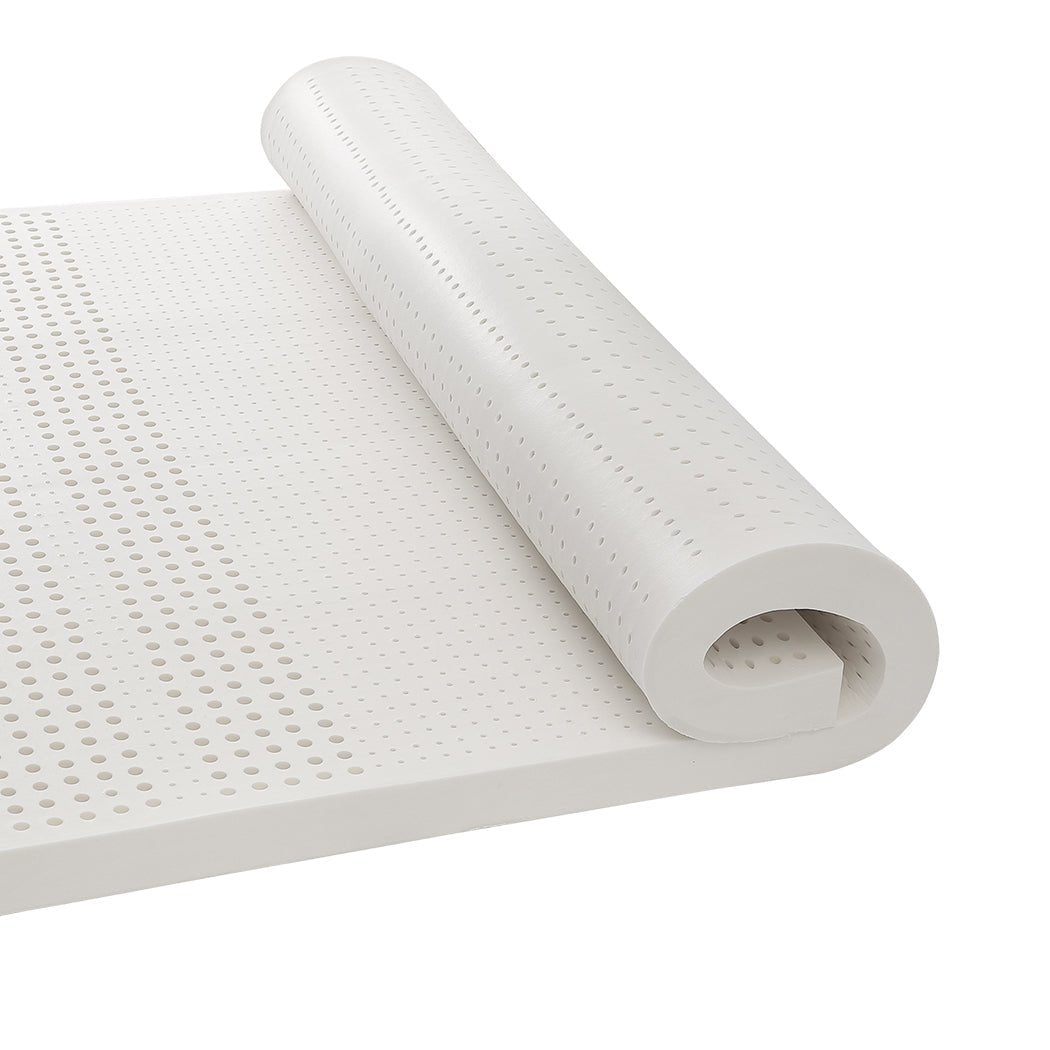 Natural Latex Single Mattress Topper 5cm - White - Rivercity House & Home Co. (ABN 18 642 972 209) - Affordable Modern Furniture Australia
