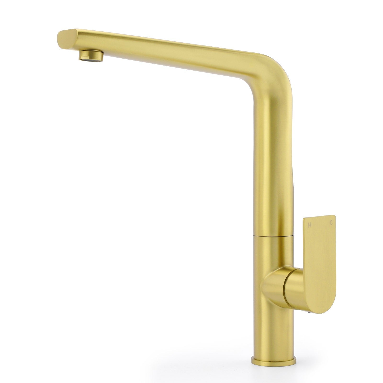 NEW ARRIVAL WELS Brushed Gold Round Kitchen Mixer Sink Tap Laundry Faucet Spout - Furniture > Bathroom > Shower Heads & Screens - Rivercity House & Home Co. (ABN 18 642 972 209) - Affordable Modern Furniture Australia