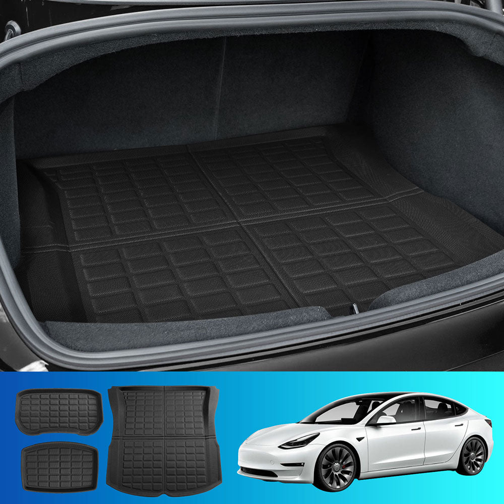 NEW Tesla Model 3 Highland 2024 Boot Liner Rear Frunk Cargo Trunk Mats Weisshorn - Auto Accessories > Auto Accessories Others > Automotive Decor - Rivercity House & Home Co. (ABN 18 642 972 209) - Affordable Modern Furniture Australia