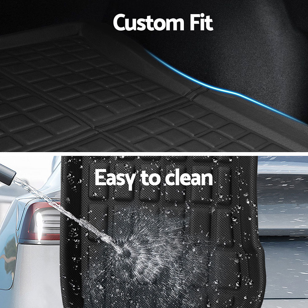 NEW Tesla Model 3 Highland 2024 Boot Liner Rear Frunk Cargo Trunk Mats Weisshorn - Auto Accessories > Auto Accessories Others > Automotive Decor - Rivercity House & Home Co. (ABN 18 642 972 209) - Affordable Modern Furniture Australia