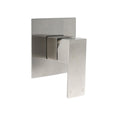 Square Brushed Nickel Lead-Free Shower Mixer with Ceramic Cartridge - Nickel