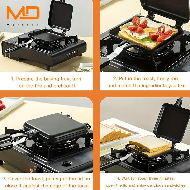 Non - Stick Double - Sided Sandwich & Omelette Maker - Home & Garden > Kitchenware > Skillets & Frying Pans - Rivercity House & Home Co. (ABN 18 642 972 209) - Affordable Modern Furniture Australia