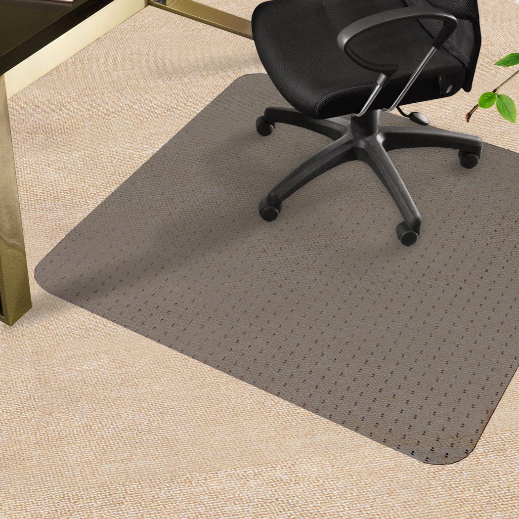Office Chair Mat 120x90cm with Grippers for Carpet - Black - Rivercity House & Home Co. (ABN 18 642 972 209) - Affordable Modern Furniture Australia