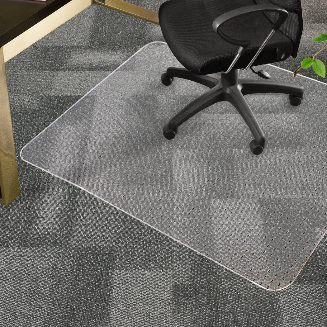 Office Chair Mat 120x90cm with Grippers for Carpet - Clear - Rivercity House & Home Co. (ABN 18 642 972 209) - Affordable Modern Furniture Australia