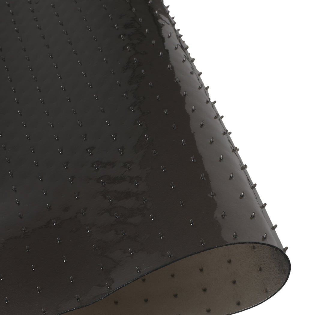 Office Chair Mat for Carpet 135x114cm with Grippers - Black - Rivercity House & Home Co. (ABN 18 642 972 209) - Affordable Modern Furniture Australia