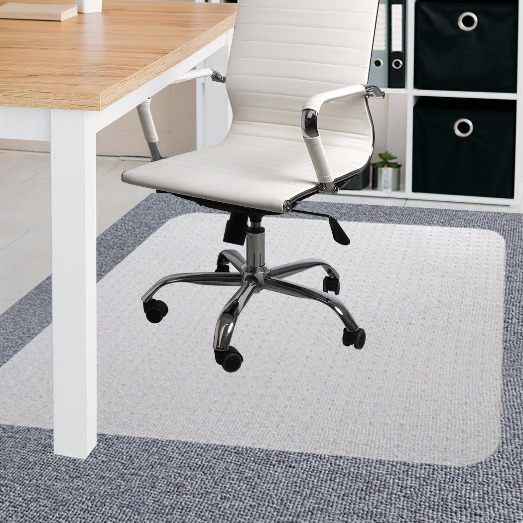 Office Chair Mat for Carpeted Floors 135x114cm - Clear - Rivercity House & Home Co. (ABN 18 642 972 209) - Affordable Modern Furniture Australia