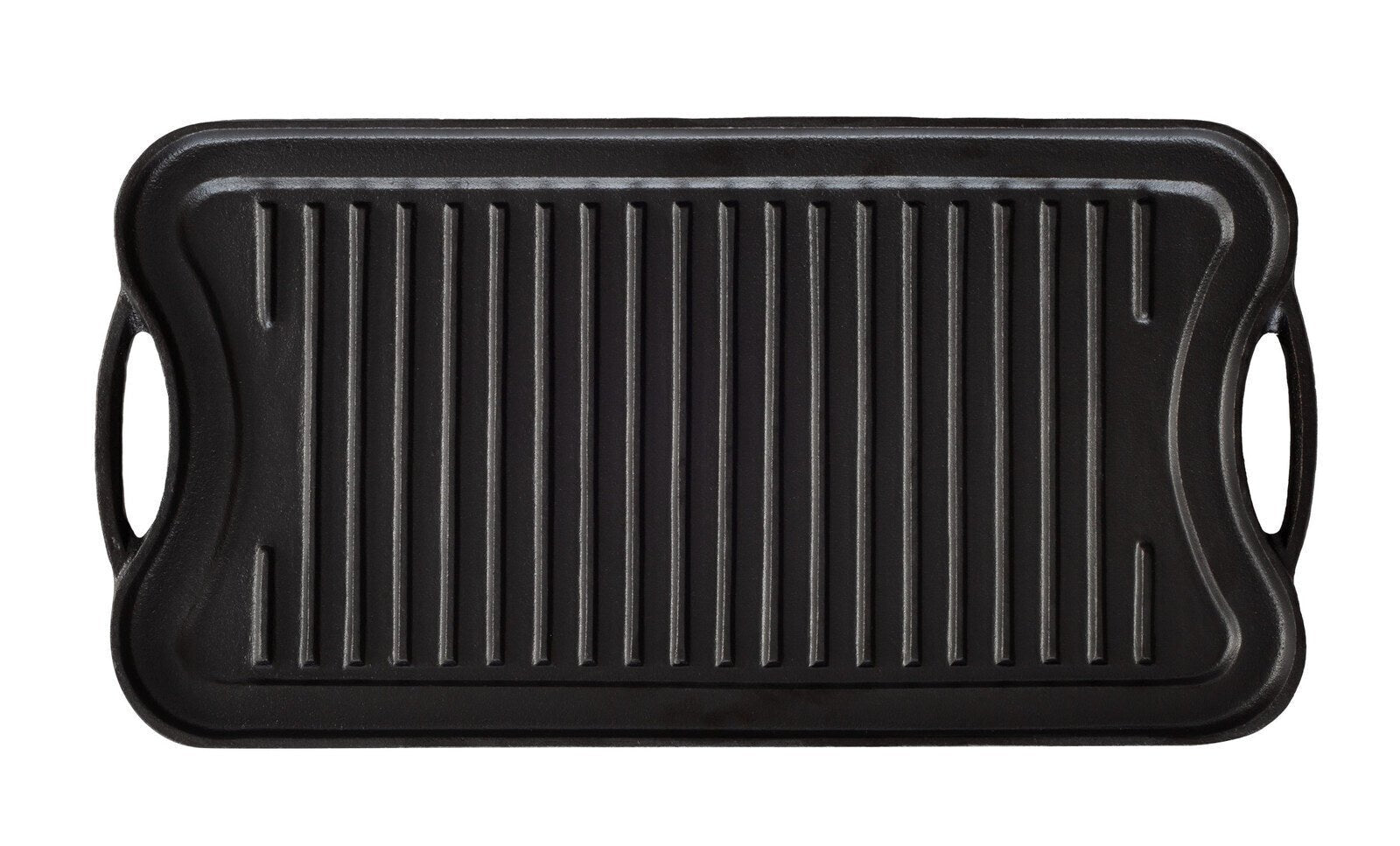 Oil - seasoned Ready to use 50.7x25.8cm Reversible Cast Iron Grill - Black - Home & Garden > Kitchenware > Skillets & Frying Pans - Rivercity House & Home Co. (ABN 18 642 972 209) - Affordable Modern Furniture Australia