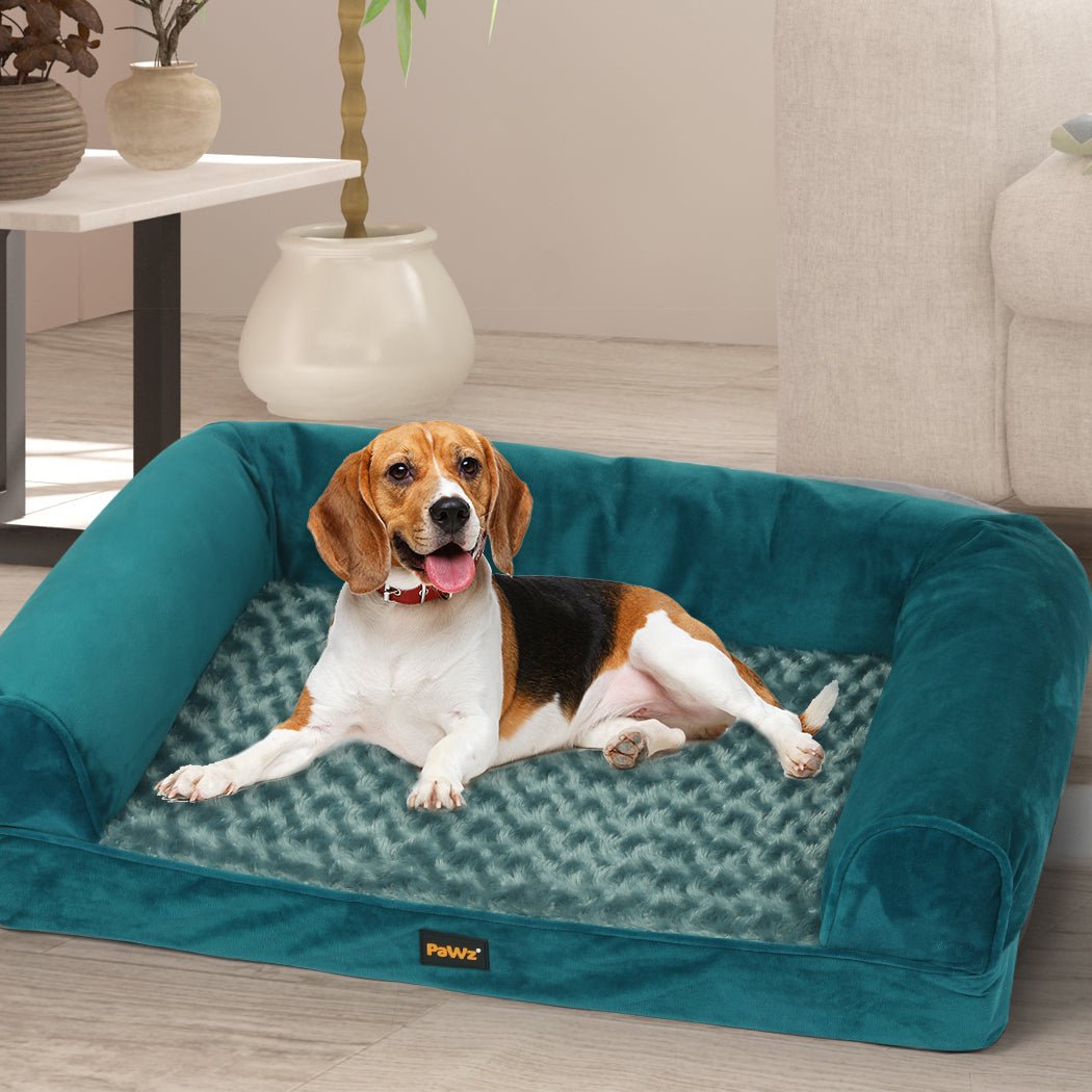 Orthopaedic Dog Bed Sofa Medium - Blue - Rivercity House & Home Co. (ABN 18 642 972 209) - Affordable Modern Furniture Australia