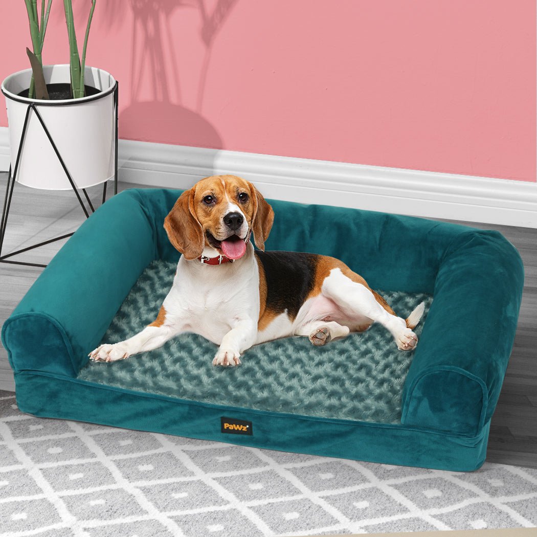 Orthopaedic Dog Bed Sofa Medium - Blue - Rivercity House & Home Co. (ABN 18 642 972 209) - Affordable Modern Furniture Australia