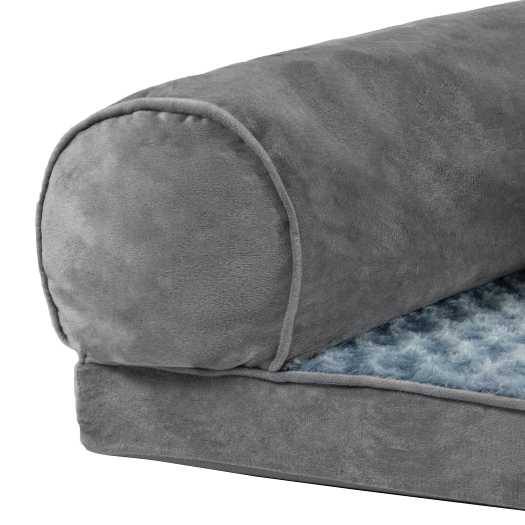 Orthopaedic Large Soft Warm Pet Bed Sofa for Dogs - Grey - Rivercity House & Home Co. (ABN 18 642 972 209) - Affordable Modern Furniture Australia