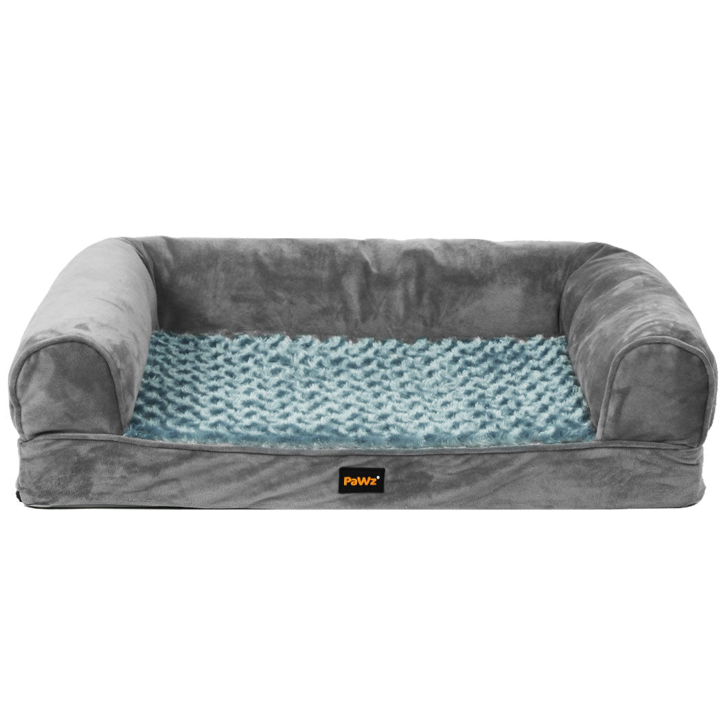 Orthopaedic Medium Dog Sofa Bed with Memory Foam - Grey - Rivercity House & Home Co. (ABN 18 642 972 209) - Affordable Modern Furniture Australia