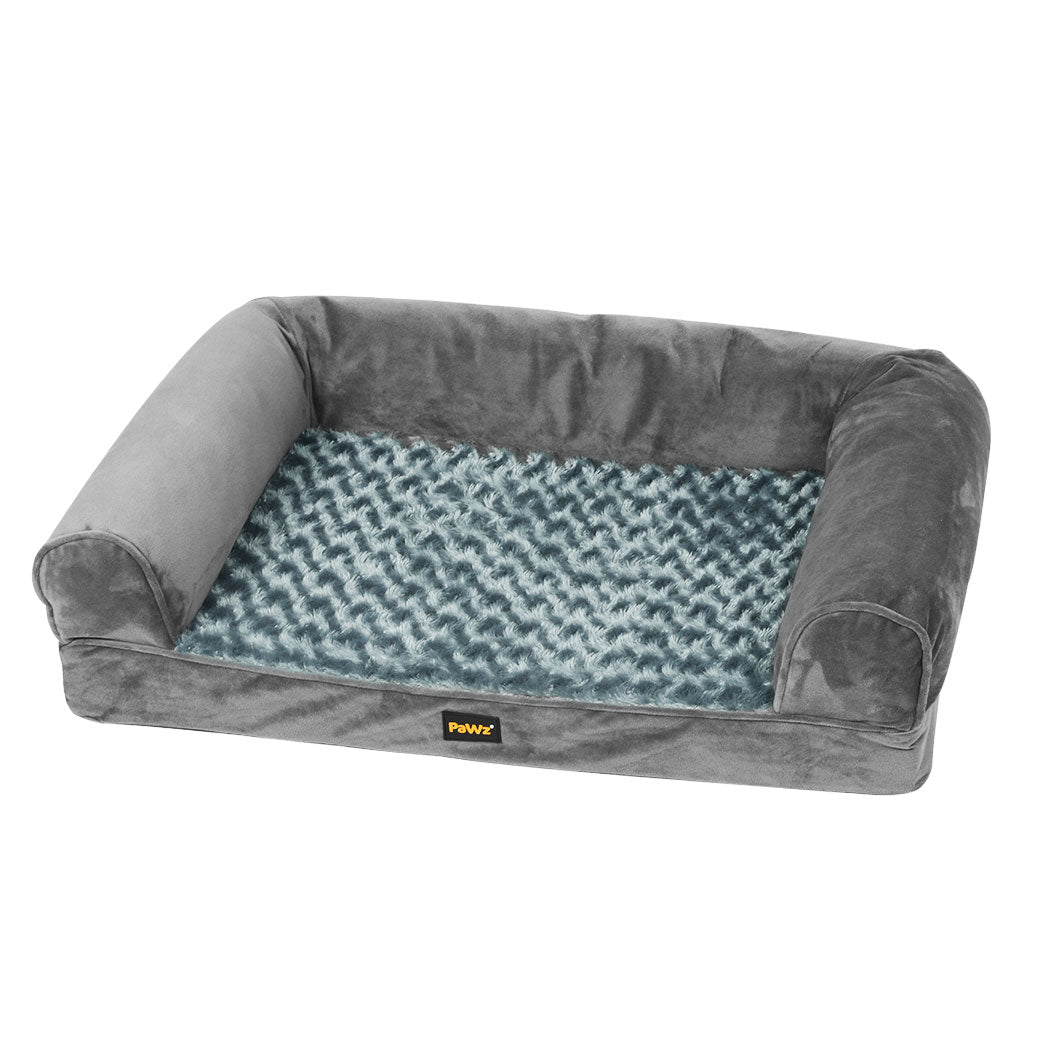 Orthopaedic Medium Dog Sofa Bed with Memory Foam - Grey - Rivercity House & Home Co. (ABN 18 642 972 209) - Affordable Modern Furniture Australia