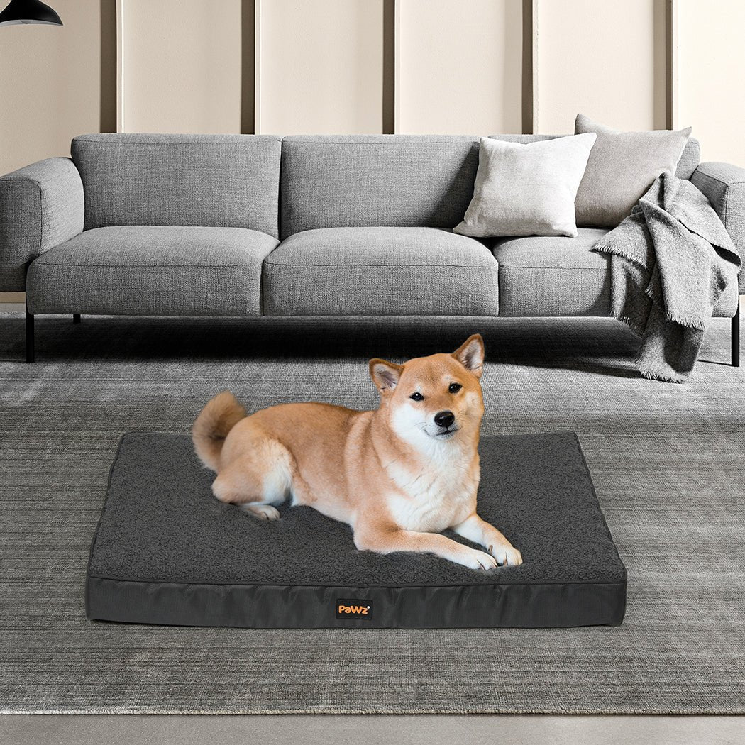 Orthopaedic Pet Dog Bed with Removable Cover - Grey - Rivercity House & Home Co. (ABN 18 642 972 209) - Affordable Modern Furniture Australia