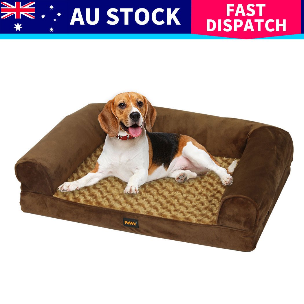 Orthopaedic Pet Sofa Bed Medium - Brown - Rivercity House & Home Co. (ABN 18 642 972 209) - Affordable Modern Furniture Australia