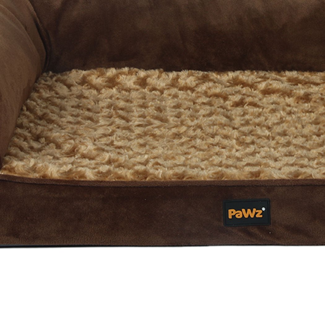 Orthopaedic Pet Sofa Bed Medium - Brown - Rivercity House & Home Co. (ABN 18 642 972 209) - Affordable Modern Furniture Australia