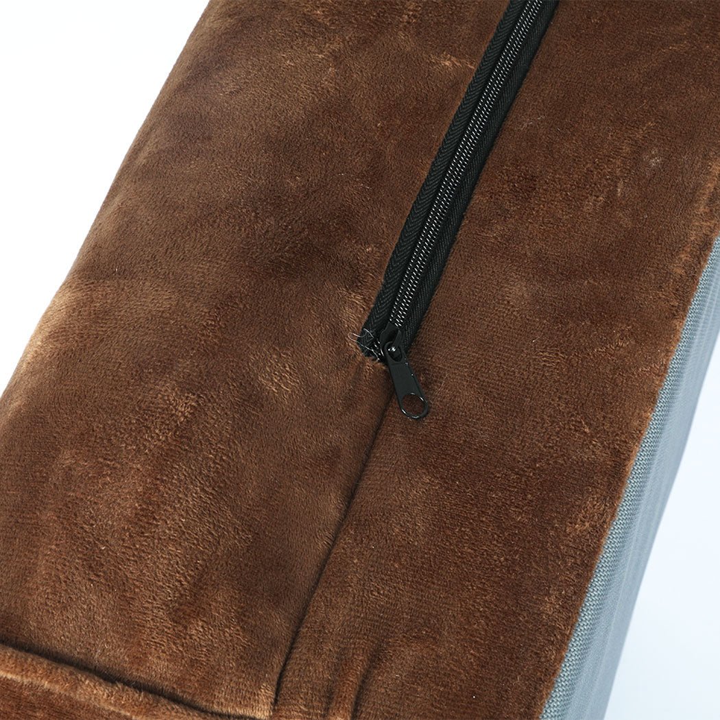 Orthopaedic Pet Sofa Bed Medium - Brown - Rivercity House & Home Co. (ABN 18 642 972 209) - Affordable Modern Furniture Australia
