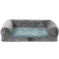 Orthopaedic XL Dog Bed Sofa Soft Warm Bedding - Grey