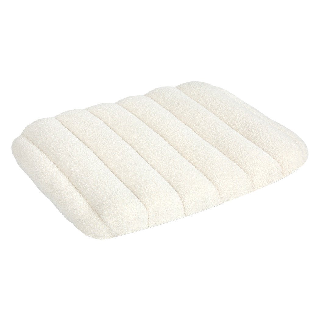 Orthopedic Dog Bed M Size with Removable Sherpa Plush Cover - White - Rivercity House & Home Co. (ABN 18 642 972 209) - Affordable Modern Furniture Australia