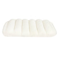 Orthopedic Dog Bed M Size with Removable Sherpa Plush Cover - White