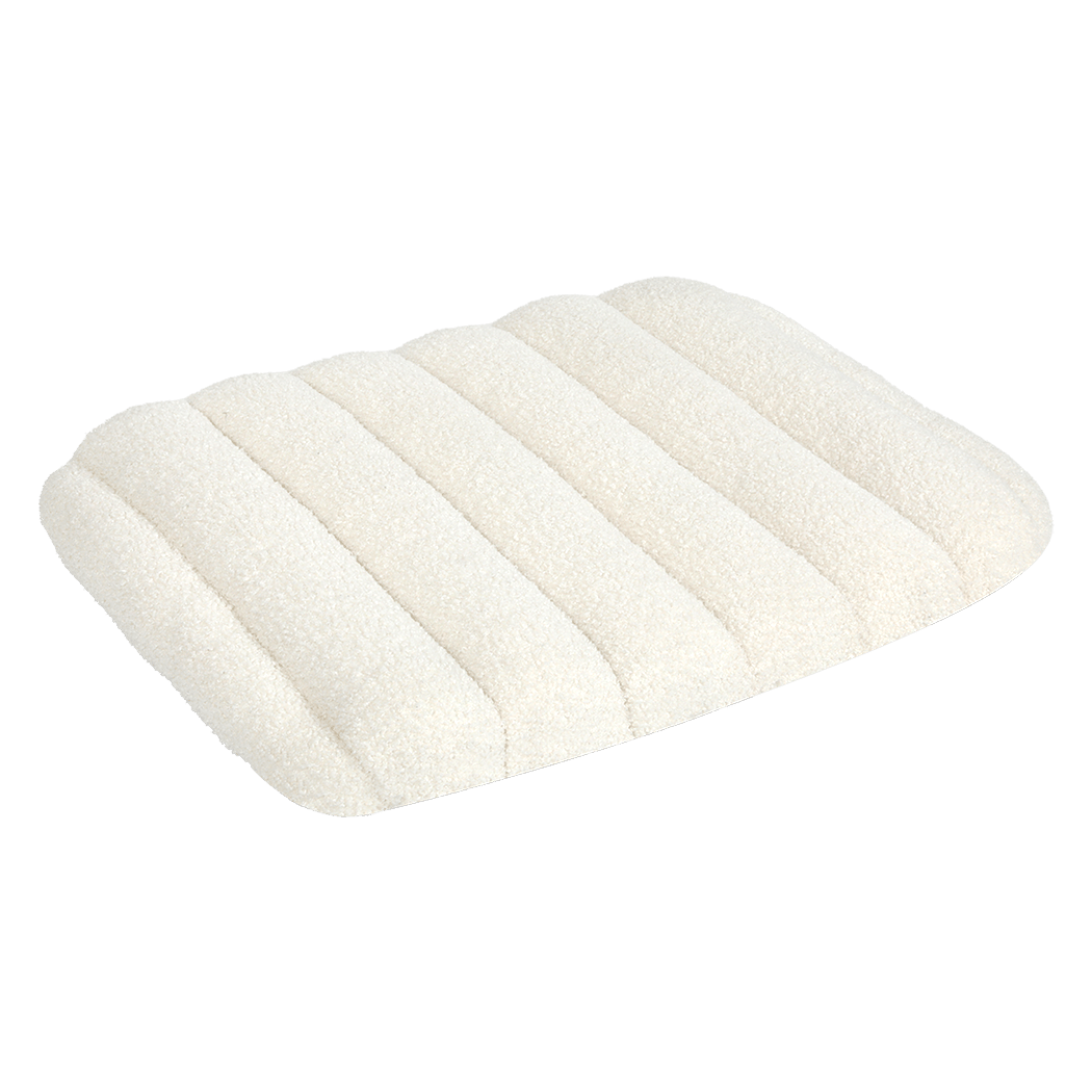 Orthopedic Dog Bed M Size with Removable Sherpa Plush Cover - White - Rivercity House & Home Co. (ABN 18 642 972 209) - Affordable Modern Furniture Australia