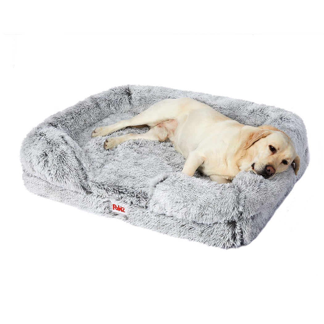 Orthopedic Large Dog Sofa Bed with Memory Foam Support - Grey - Rivercity House & Home Co. (ABN 18 642 972 209) - Affordable Modern Furniture Australia