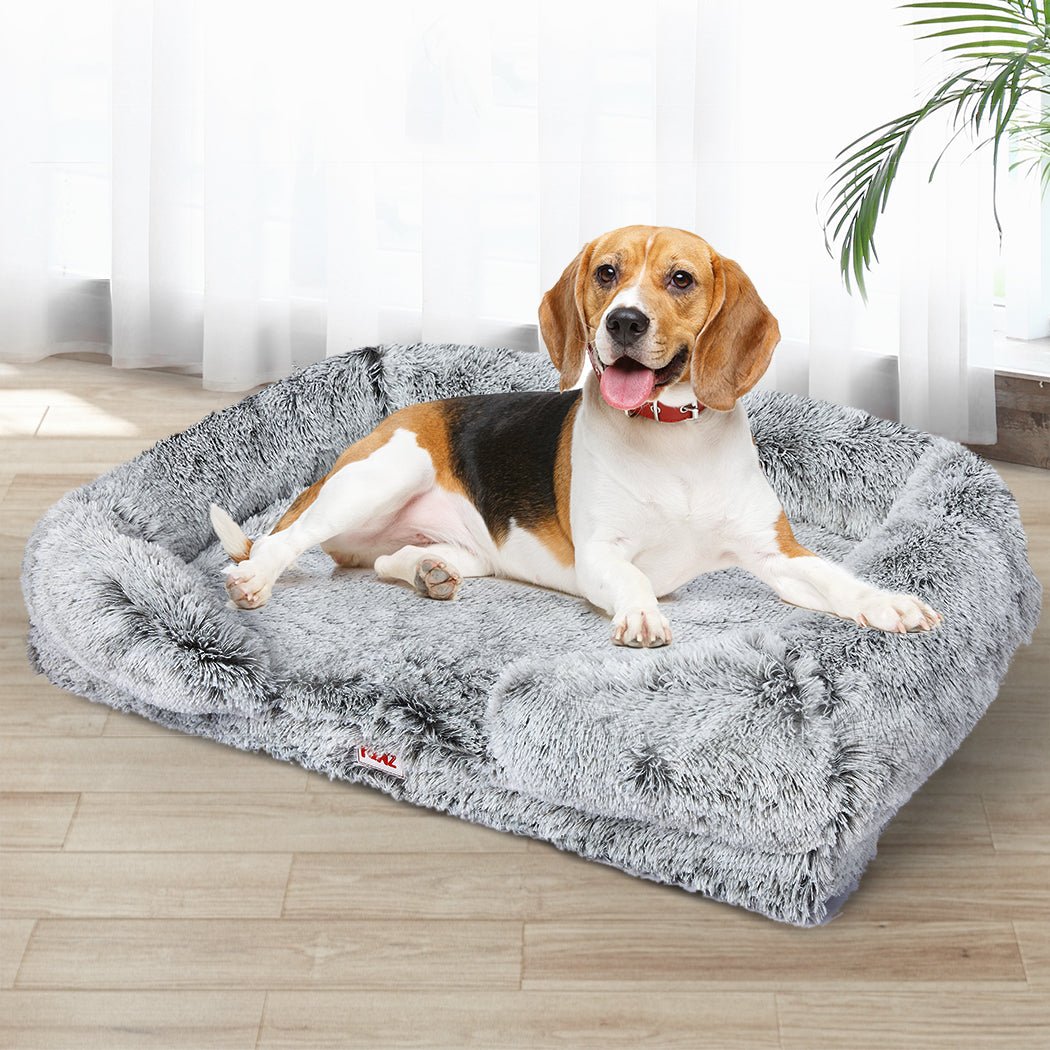 Orthopedic Medium Dog Sofa Bed with Memory Foam - Grey - Rivercity House & Home Co. (ABN 18 642 972 209) - Affordable Modern Furniture Australia