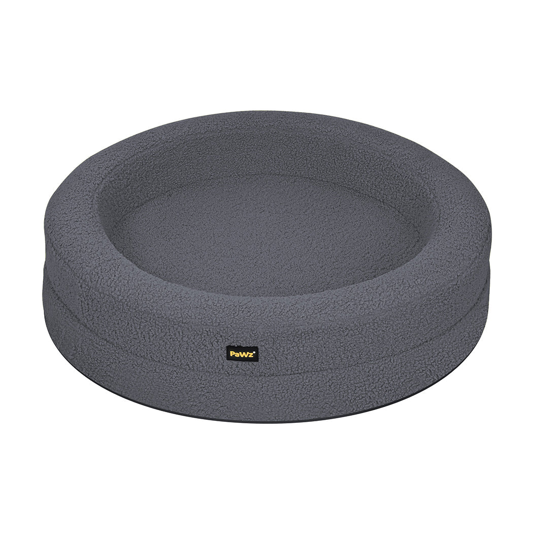 Orthopedic Memory Foam Calming Dog Bed with Bolstered Sides - Dark Grey - Rivercity House & Home Co. (ABN 18 642 972 209) - Affordable Modern Furniture Australia