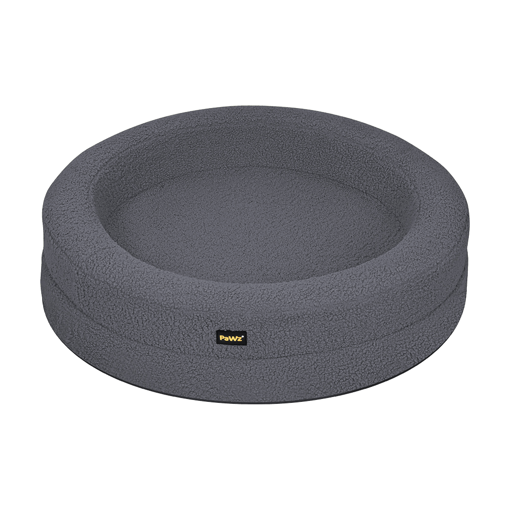Orthopedic Memory Foam Calming Dog Bed with Bolstered Sides - Dark Grey - Rivercity House & Home Co. (ABN 18 642 972 209) - Affordable Modern Furniture Australia