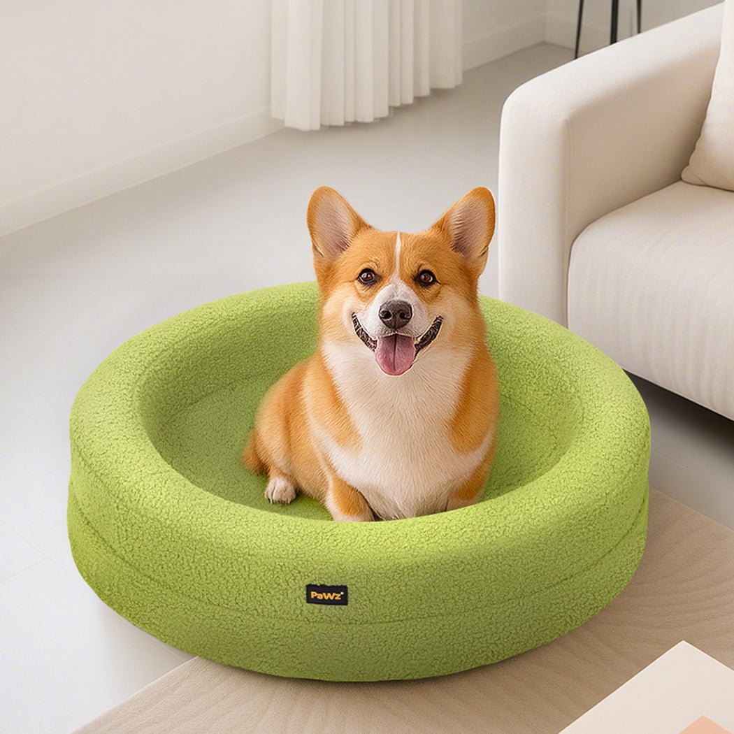 Orthopedic Memory Foam Calming Dog Bed with Bolstered Sides - Green - Rivercity House & Home Co. (ABN 18 642 972 209) - Affordable Modern Furniture Australia