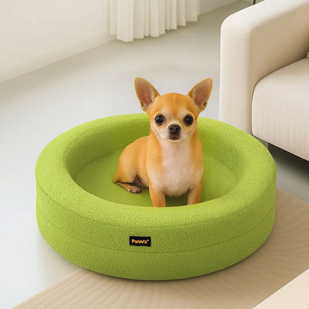 Orthopedic Memory Foam Calming Dog Bed with Bolstered Sides - Green - Rivercity House & Home Co. (ABN 18 642 972 209) - Affordable Modern Furniture Australia