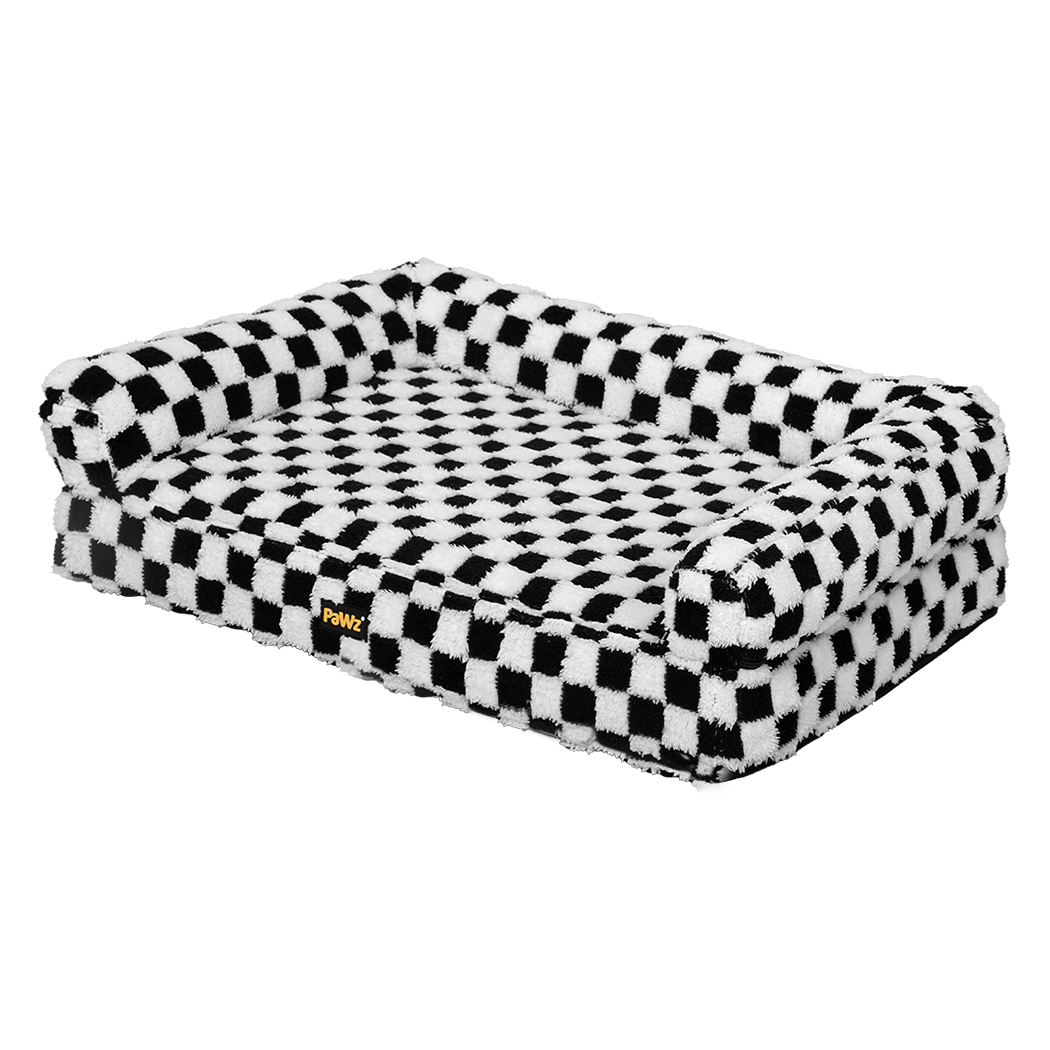 Orthopedic Memory Foam Dog Bed Mattress Mat - Black & White - Rivercity House & Home Co. (ABN 18 642 972 209) - Affordable Modern Furniture Australia