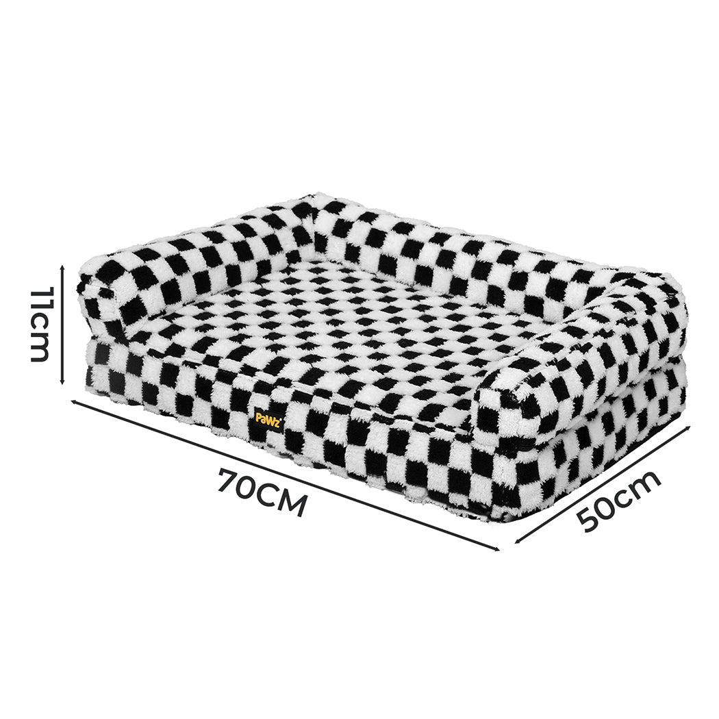 Orthopedic Memory Foam Dog Bed Mattress Mat - Black & White - Rivercity House & Home Co. (ABN 18 642 972 209) - Affordable Modern Furniture Australia